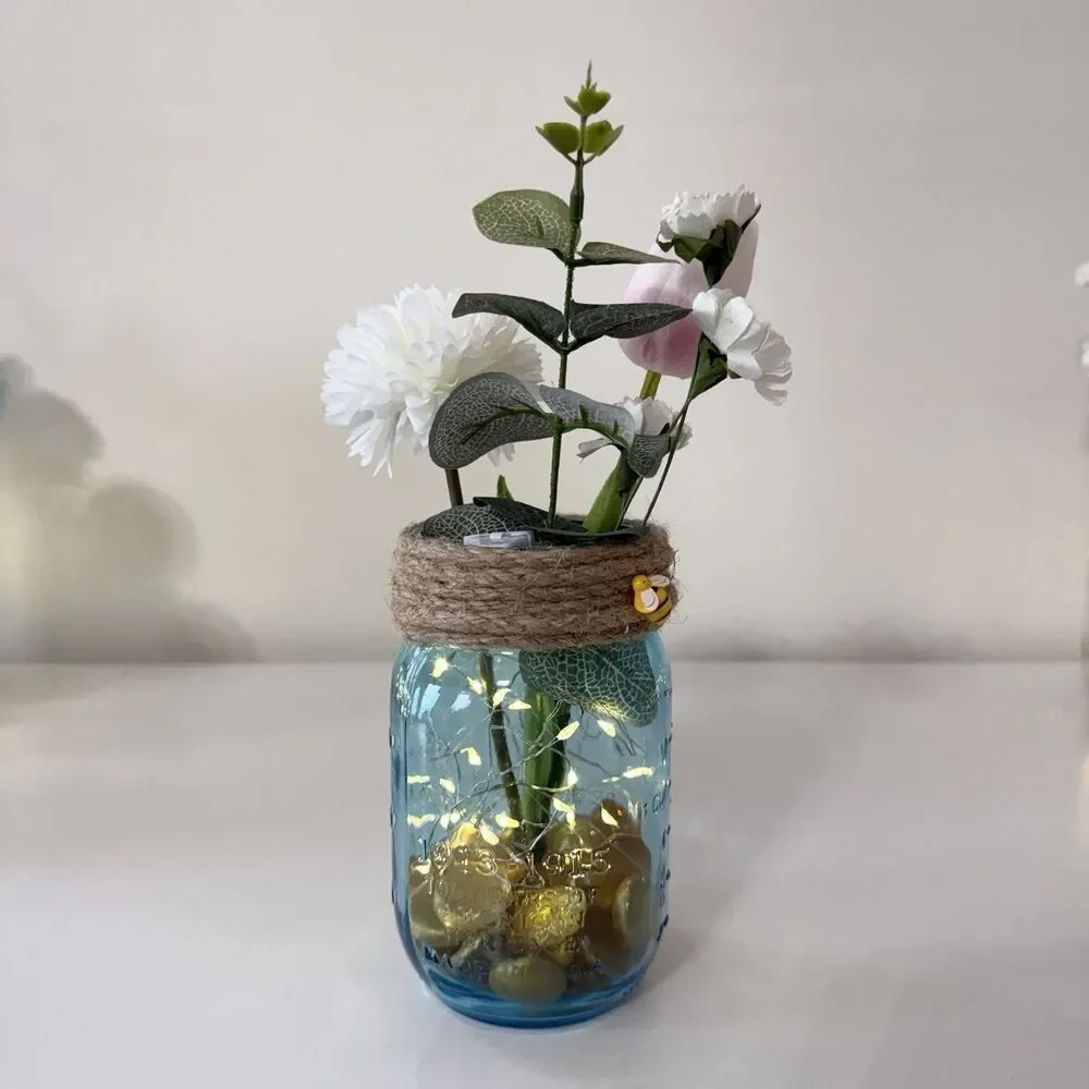 Handmade Mini Honey Bee Faux Floral Arrangement Centerpiece Baby Shower